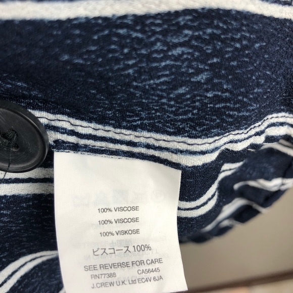 Striped Button Down Madewell Shirt Dress - Picture 8 of 9